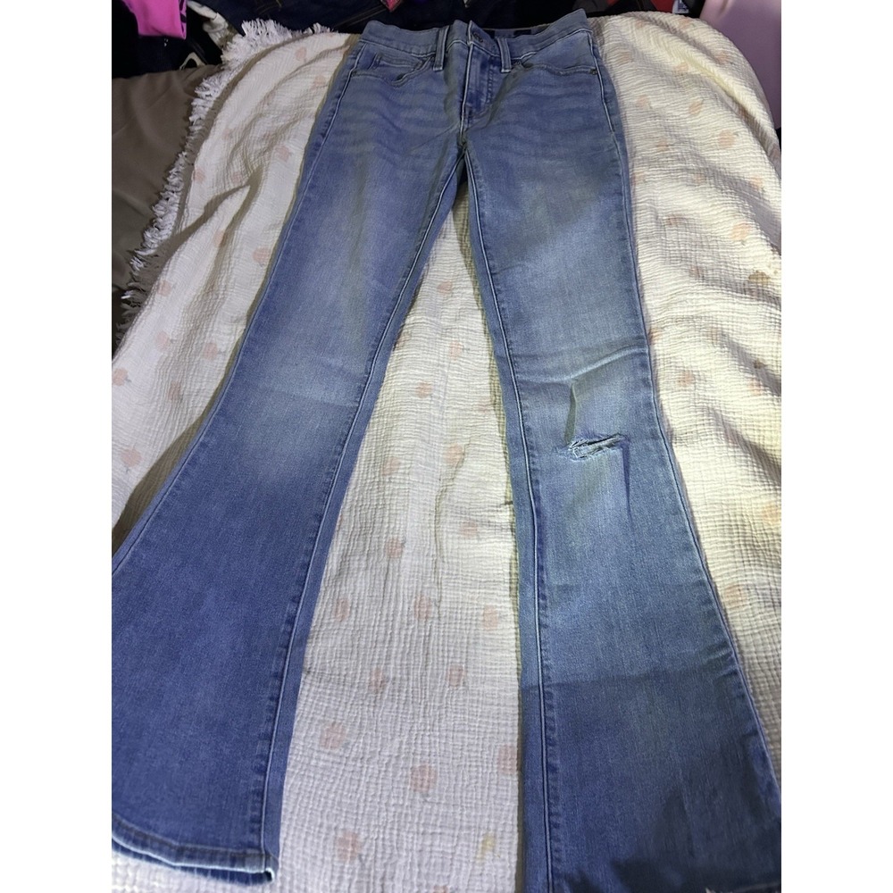 Lucky Brand Ava Bootcut‎ Jeans Women's Size 0/25 Mid Rise Distressed Light New